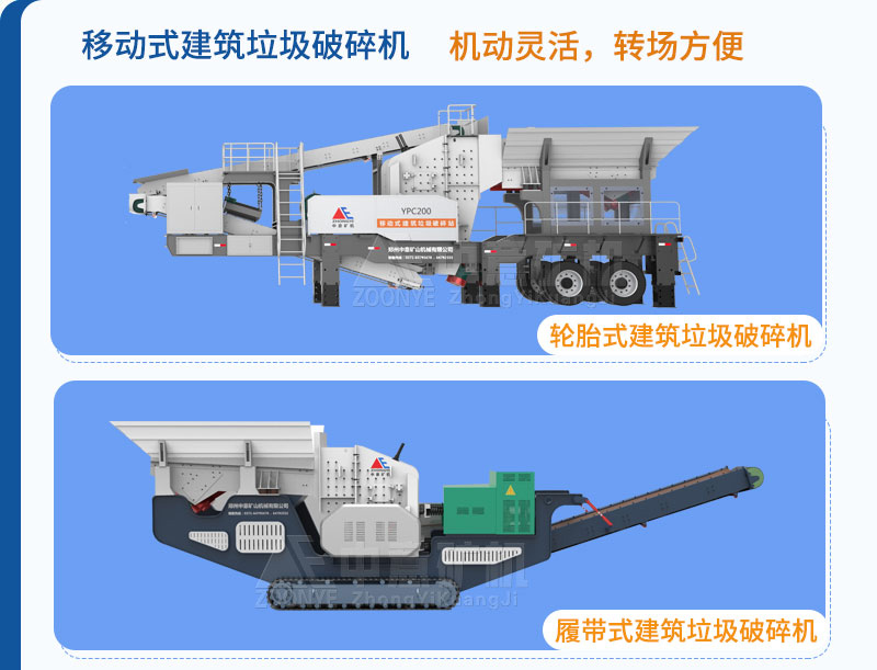 移動建筑垃圾處理設備